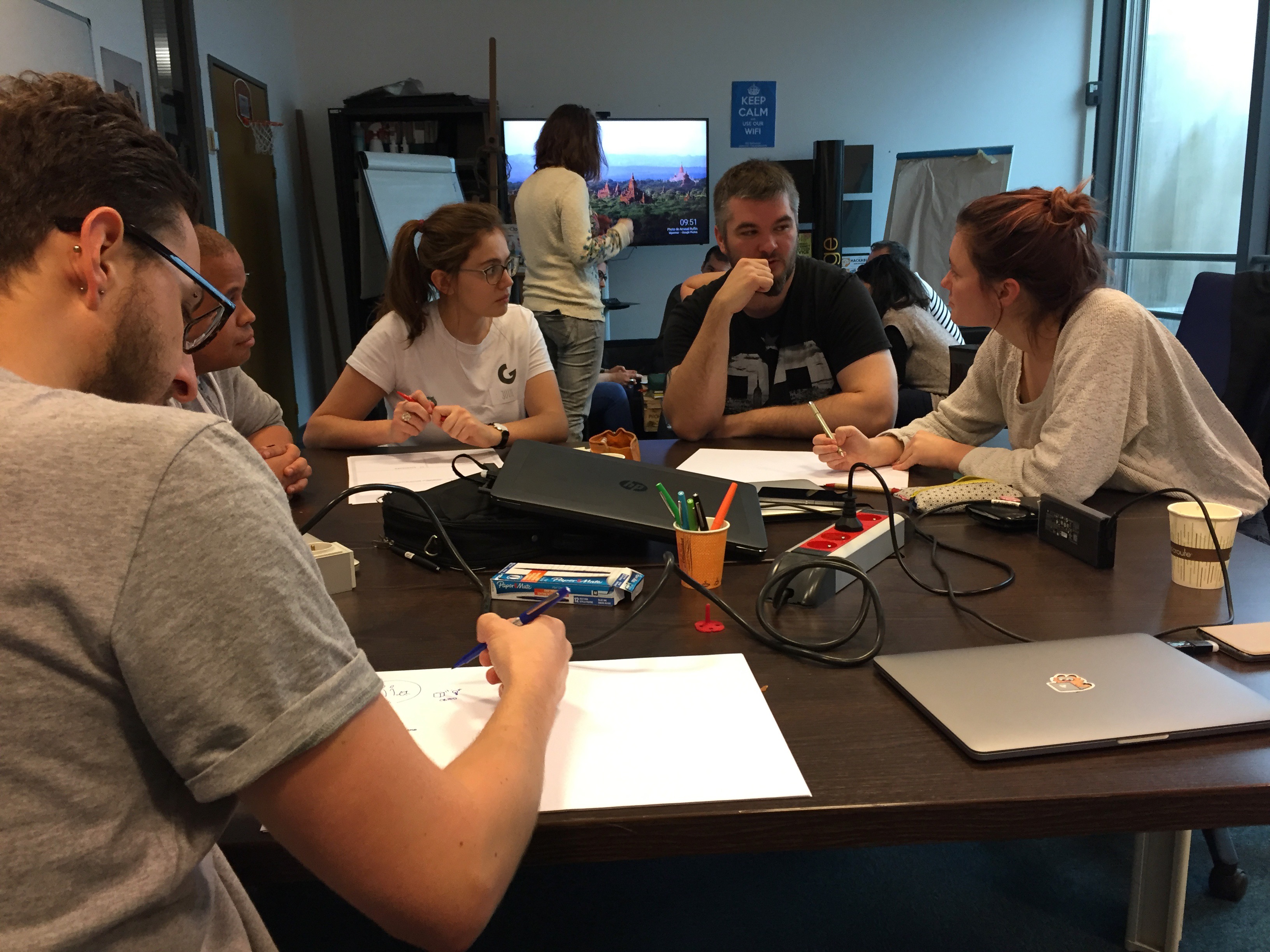 Atelier de co-création avec les équipes d'Orange labs, Meylan, 2017.