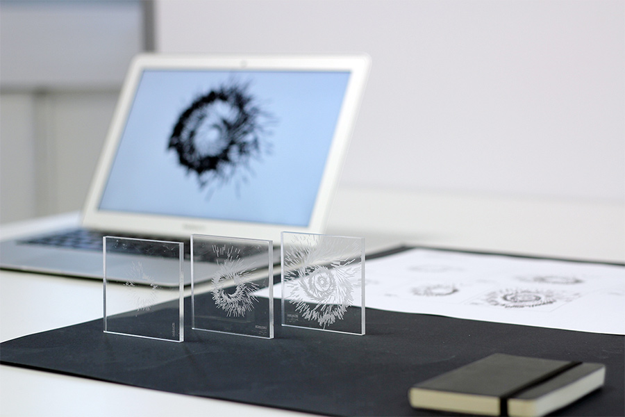 Empreintes, workshop data fossiles, Chevalvert, 2016