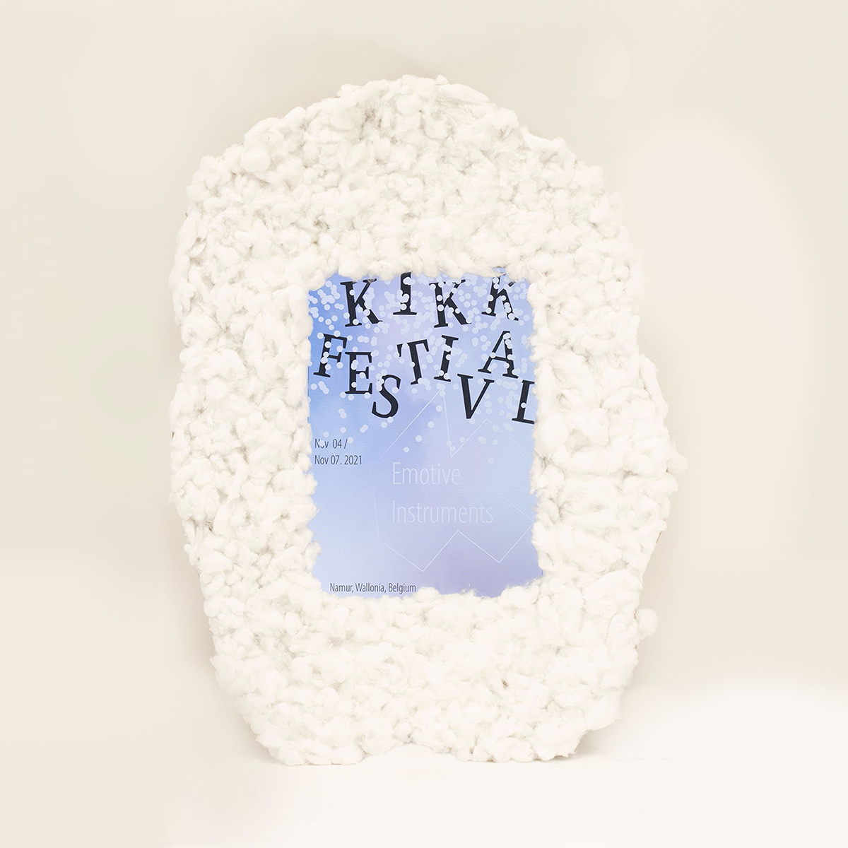 Affiche réagissant au souffle