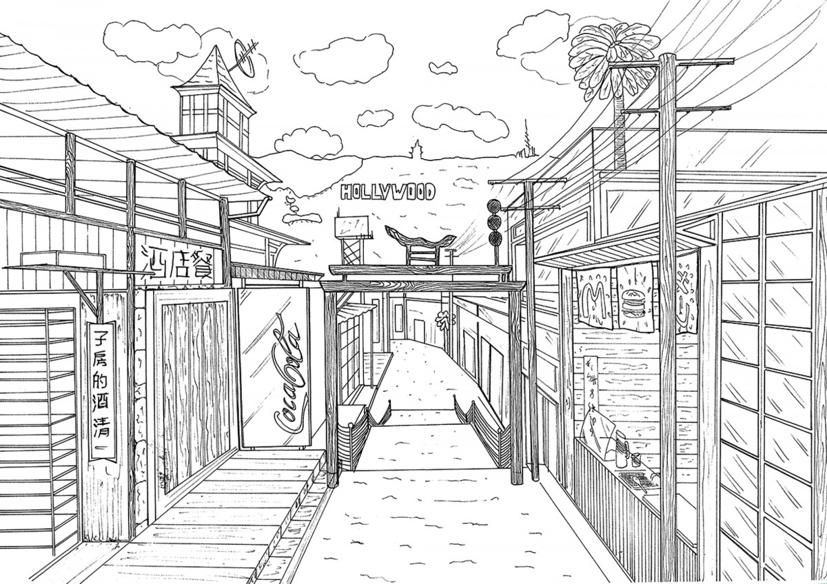 Dessin Ville En Perspective Facile Représenter l'espace et la profondeur DN MADe 1 - École Supérieure de Design