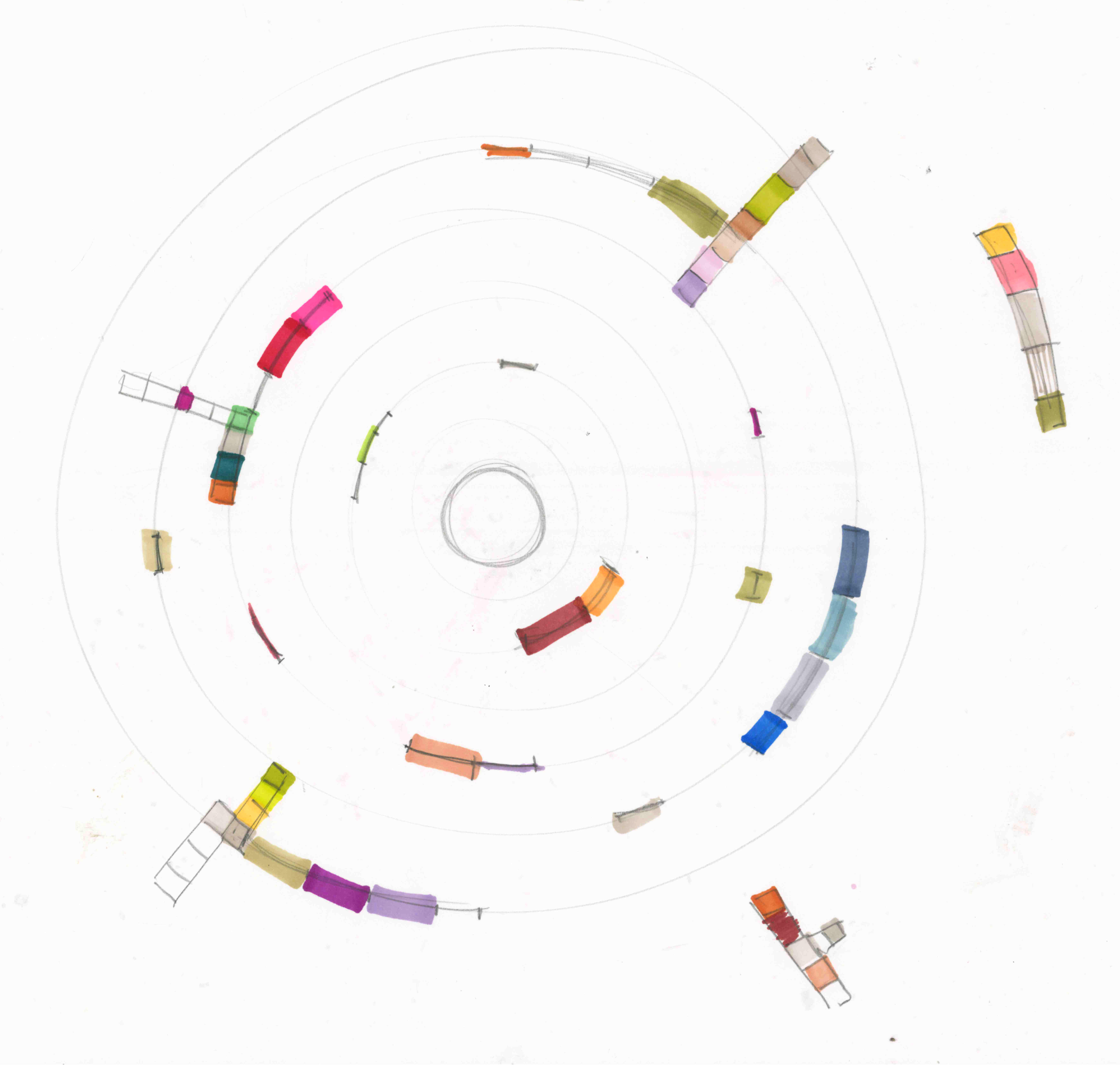 <em>Représentation graphisque des éléments constitutif de l'individu dans le groupe assemblé</em>