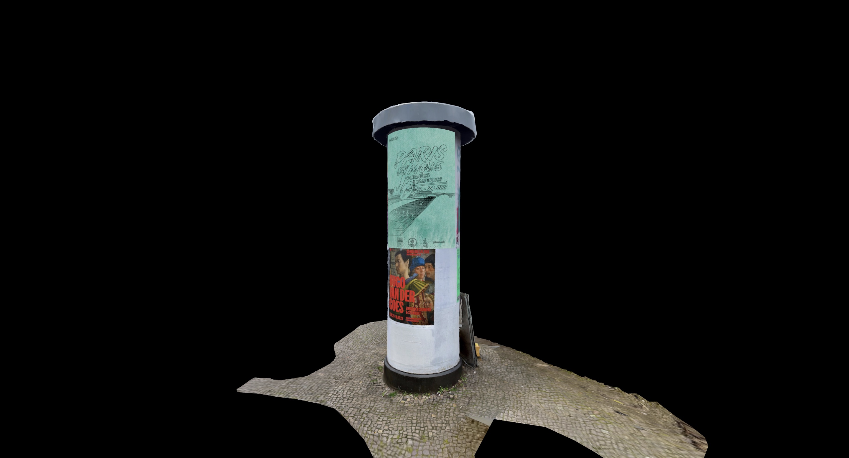 Détournement d'une affiche pour les Jeux Olympiques de Paris 2024. Impression sur papier recyclé