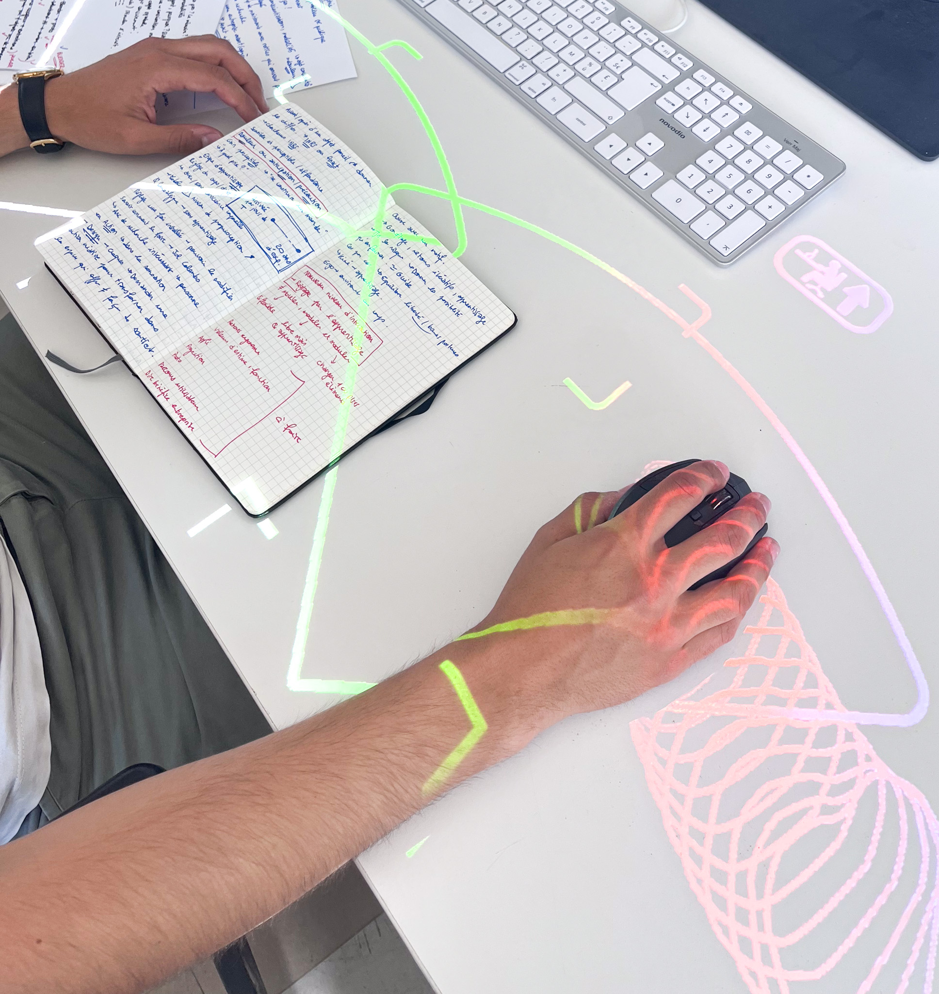 Expérimentations de projections © Rémy Pinto