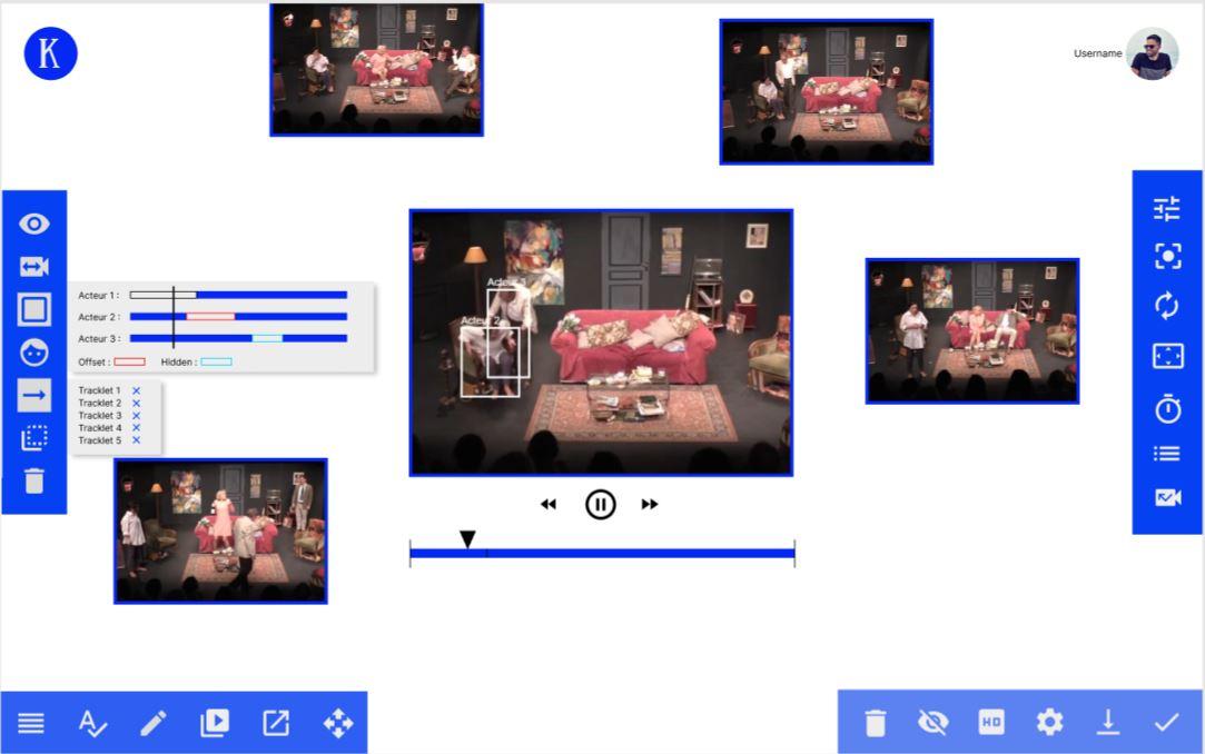 Design d'interface logicielle, partenariat Inria