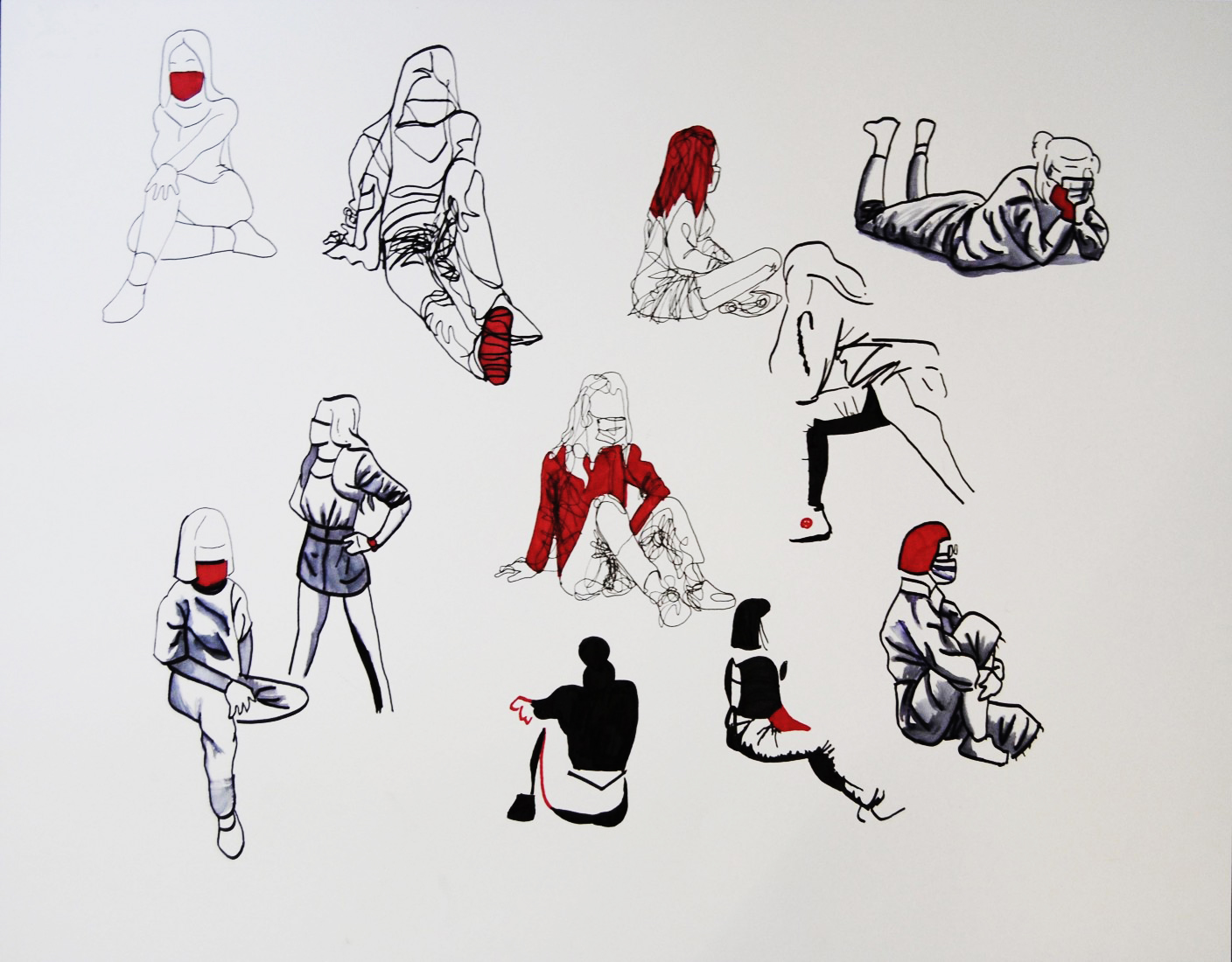 Croquis modèle vivant